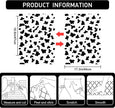 Black and White Spots Contact Paper Cow Printed Peel and Stick Wallpaper Self-Adhesive Cute Wallpapers Vinyl White Black Decals for Wall Nursery A Set of 17.3