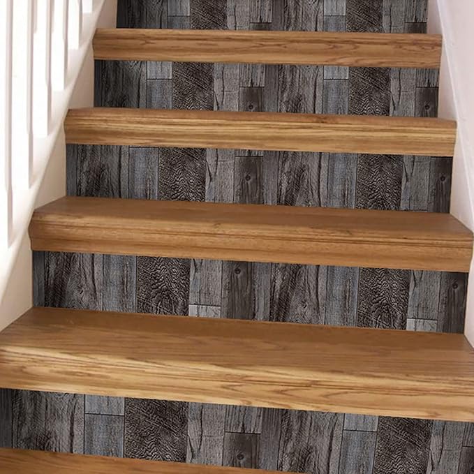 Yun-aeon Gray Wood Peel and Stick Wallpaper 17.3