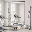 Home Gym Mirror for Wall,70x24x2PCS Full Length,Glass Frameless Body Large Mirror for Home Gym,Workout,Bedroom,Garage(Black)