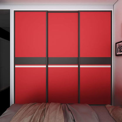 Livelynine 24 X 394 Wide Red Peel and Stick Wallpaper Removable Kitchen Cabinet Contact Paper Waterproof Renter Friendly Counter Top Covers Matte Red Vinyl Wrap for Cabinets Bathroom Living Room Wall