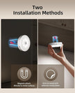 EZVALO Under Cabinet Lighting with Charging Station,1000mAh Rechargeable Puck Lights with Remote, 3 Color Temps & 12 RGB Closet Lights, Dimmable Motion Sensor Lights for Shelf, Kitchen (3 Packs)