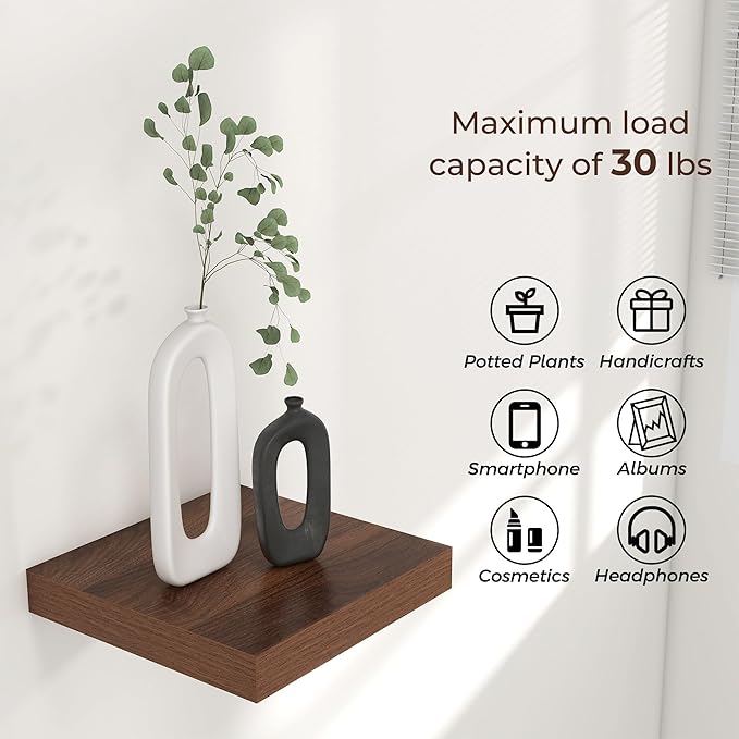 Square Floating Shelves for Wall 12