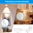 Rechargeable Picture Lights for Wall,Under Cabinet Lighting,1500mAh Rechargeable Battery Operated Picture Frame Lights for Kitchen, Closet, Shelf - 3 Color Temps & 13 RGB (6 Packs White)