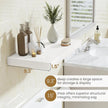 Fun Memories 48 Inch Floating Shelves in White, 9.3 Inch Deep Wall Shelves for Bathroom, Living Room, Bedroom, Kitchen, Deep Long Shelf Wall Mounted 1 Pack Shelf for Books, Decor
