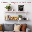 BAYKA Wall Shelves for Bedroom Decor, Floating Wall Shelf for Living Room Kitchen Storage, Mounted Rustic Wood Shelves for Kids Books, Corner Shelf for Bathroom(Pink，16in，Set of 4)