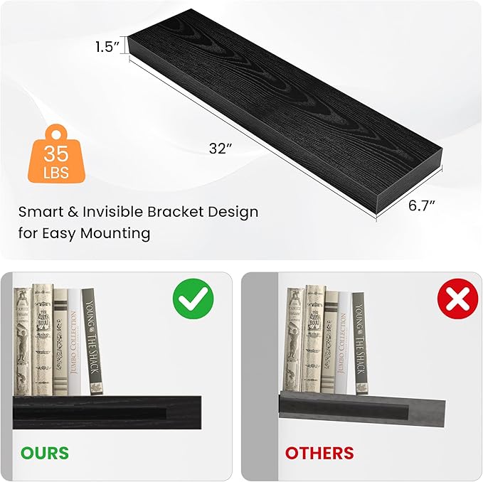 Floating Shelves for Wall, 31.5
