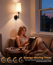 Battery Operated Wall Sconce, 13000mAh Wall Sconces Set of Two Battery Operated, Wireless Sconces Set of 2, Rechargeable Sconce with Remote, No Wire Wall Lamp/Light for Bedroom, Black