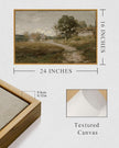 InSimSea Framed Canvas Wall Art Vintage Decor, Room Decor Classical Oil Painting Canvas Prints Arkville Landscape Vintage Wall Art Home Decor, 16