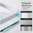 KES Bathroom Glass Shelf, Storage Shelf Wall Mounted Extra Thick Tempered Glass and Aluminum Silver Wall Mounted, A4126A