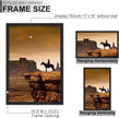 A PLUS MAX 11x16 Picture Frame Set of 3, Black Engineered Wood Frame for 11 x 16 Inch Picture Poster Photo, Light Weight 11 by 16 Frame with Wood-grain for Wall - 3 Pack/Black/11 x16