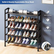 Abiglifty 5-Tier Expandable Shoe Rack,17
