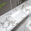32x157inch Glossy White Gold Marble Contact Paper peel and stick Removable Wall Paper Counter Kitchen Marble Wallpaper Vinyl Wrap for Countertops Waterproof laundry Room Backsplash Living Room
