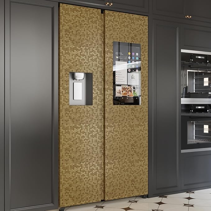 CRE8TIVE Metallic Mustard Gold Peel and Stick Wallpaper Textured 12