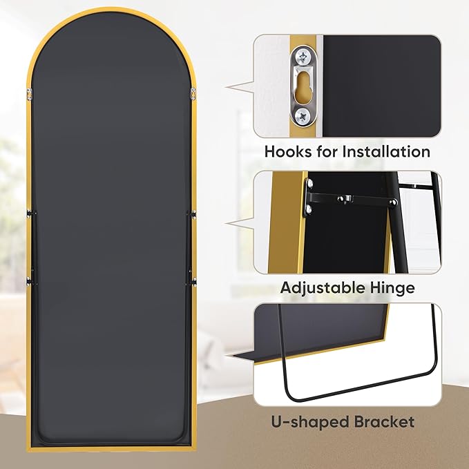 Antok Arched Full Length Mirror, 68