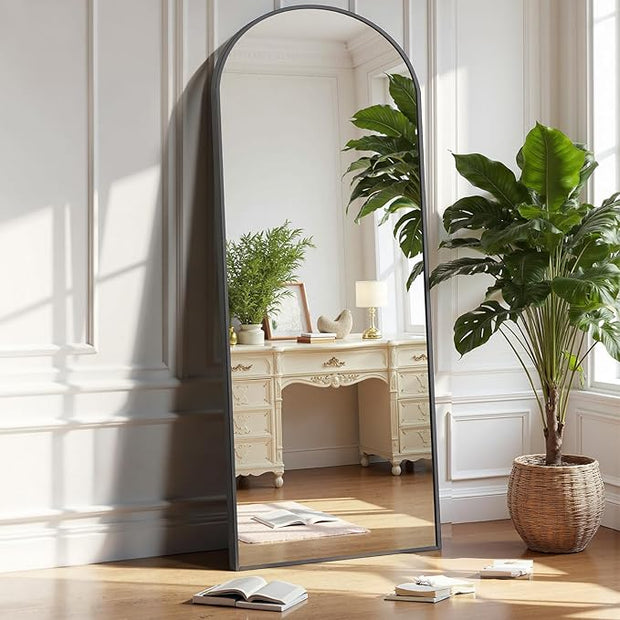 OLIXIS Full Length Mirror 59"x16" for Bedroom, Full Body Mirror with Stand, Hanging or Leaning for Wal