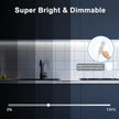Maylit Under Cabinet Lights Plug in, 3 Pcs 12 Inch Ultra Thin Under Cabinet Lighting, Super Bright Daylight White Under Counter Lights for Kitchen, Dimmable Light for Cabinet, Counter, Workbench, Desk