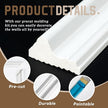 Peel and Stick Wall Molding Kit, Accent Wall Panels for Interior Wall Decor with Double-Sided Tape, 3 Set Pre-Cut PS Wainscoting Panels (54 * 24 in)