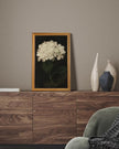 HUARCEY Gold Framed Vintage Wall Art for Living Room, Flowers Painting Canvas Prints Shelf Decor for Kitchen, Aesthetic Bedroom Wall Art, Christmas Gifts for Friends Family (White Hydrangea 16