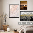 A PLUS MAX 10x15 Picture Frame Set of 6, Black Engineered Wood Frame for 10 x 15 Inch Picture Poster Photo, Light Weight 10 by 15 Frame with Wood-grain for Wall - 6 Pack/Black/10 x15