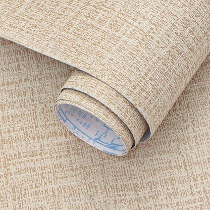 Guvana Grasscloth Peel and Stick Wallpaper Beige Textured Contact Paper Modern Removable Self Adhesive Wall Paper Thicken Fabric Faux Linen Wallpaper for Bathroom Living Room Cabinets 472inx15.7in