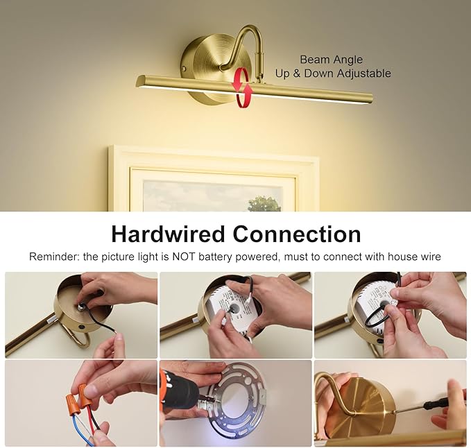 Hardwired Picture Lights for Wall - 16.5