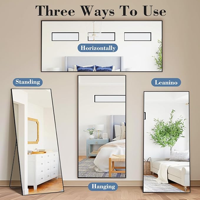 DUMOS Full Length Mirror with Stand, 68