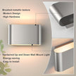 Aipsun Nickel LED Wall Sconces 1 Pack Indoor Modern Wall Lights Hardwired Up and Down Interior Wall Mount Light for Living Room Bedroom Hallway Warm White 3000K(with G9 Bulbs)