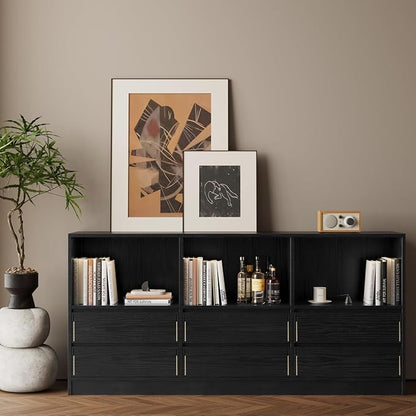 Peel and Stick Wallpaper with Tools 23.6" X 118" - Black Contact Paper Wood Grain Wall Paper Self-Adhesive Vinyl Film Decorative - Thickening Upgrade Increase Stomata and Reduces Bubble Generation