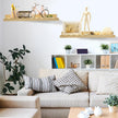 Suzile 2 Pcs Scalloped Shelves Wall Floating Shelves Set for Room, Bathroom, Bedroom, Cute Room Decor Aesthetic and Books, Toys, Photo Frames Storage(16.5