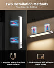 EZVALO 3-Pack Under Cabinet Lighting, 2400mAh Motion Sensor Light, LED Closet Lights Wireless, 3000K Dimmable, Timer, Magnetic, with Remote Control for Kitchen, Closet, Stair