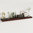 fuqing Floating Shelves for Wall - 48 Inch Mahogany Wall Shelves Set of 1-48 Inch Wide x 9.3 Inch Deep x 1.6 Inch Thick Wooden Shelves for Room Decor & Storage