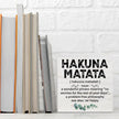 Motivational Gifts for Women Men, Inspirational Hakuna Matata Definition Wood Box Sign Desk Decor, Eucalyptus leaves Wooden Box Decorative Signs for Home Office Living Room Table Shelf Cubicle