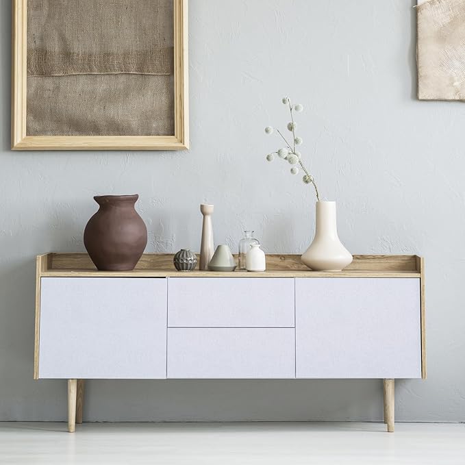 practicalWs White Wallpaper Peel and Stick with Tools, White Wall Paper Roll Self-Adhesive and Waterproof, Thickened Solid Color Whites Contact Paper for Cabinets Countertop 17.7'' x 393.7''