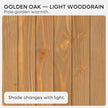 Homeforia 48 inch Golden Oak Floating Shelf, High End Solid Real Wood 48inch Small Floating Shelves for Wall Mounted, Oak Wooden 48in Floating Shelves, Heavy Duty Bracket, 48 X 6.5 X 1.75 in, Set of 2
