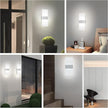 MEHIDFY Wall Sconces Sets of 2, Dimmable Touch Control Wall Lamp, Rechargeable LED Wall Sconces, Battery Operated Wall Lights, Bedside Lamp, Reading Light Bedroom with 4 Brightness (White)