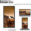 A PLUS MAX 12x24 Picture Frame, Black Engineered Wood Frame for 12 x 24 Inch Picture Poster Photo, Light Weight 12 by 24 Frame with Wood-grain for Wall - 1 Pack/Black/12 x24