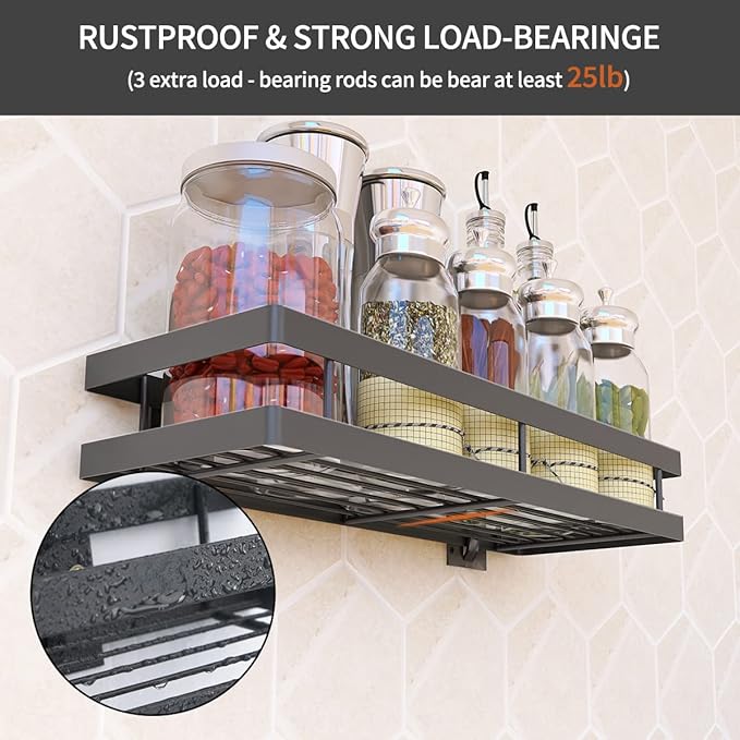 Spice Rack Organizer Wall Mount, 10