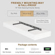 Fun Memories Floating Shelves for Wall, 32Inch Floating Shelves Set of 2, Hanging Shelf with Invisible Brackets, Wood Shelves for Living Room, Bedroom, Kitchen, White