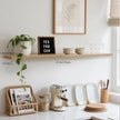 Floating Shelves for Wall, Bathroom Shelves Over Toilet, Wall Shelves & Book Shelf for Room, Hanging Shelf, Modern Wooden Mounted Floating Shelves, 48x7x1.5 in (Oak, Set of 1)
