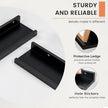 Picture Ledge Shelf, Floating Shelves Set of 2, 48 Inches Long Large Nursery Book Shelves for Toys Storage, Kids Bookshelf Wall Mounted for Living Room Bedroom Decor Books Photo Frames, Black