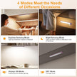 Gritin 10.2inch Under Cabinet Lighting Rechargeable 2 Pack- 3 Color Temps&5 Level Brightness, Super Bright, 4 Modes, Motion Sensor, Long Lasting - Easy Installation Magnetic Under Closet Lights-Mauve