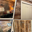 Decoroom Wood Wallpaper 17.71''×787'' Shiplap Peel and Stick Wallpaper Rustic Wood Grain Contact Paper Removable Self Adhesive Distressed Vinyl Film Roll for Table Cabinets Shelf Liner Decorative