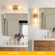 Wall Sconces Set of 2 for Bathroom, Modern Indoor Vanity Light Fixtures 15