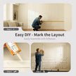 VCK Pre-Cut 3D Wall Molding Kit, Set of 6 | Ready-to-Assemble Wainscoting Panels for Accent Wall Decor | Easy DIY Installation with Glue | for Living Room & Bedroom (3 Top & 3 Bottom)