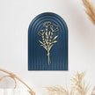 Teeloray Boho Wall Decor Wooden Arch Floral Mid Century Modern Shelf Decor Aesthetic Bohemian Art Wall Hanging Decor with 3D Hollow Craft Minimalist Wall Art for Bookshelf Living Room Bedroom