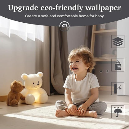Dimoon 17.7''x393'' Peel and Stick Wallpaper Grey Contact Paper for New Environmentally Friendly Materials Thickening Upgrade Embossed Renter Friendly Gray Wall Paper Modern Vinyl Countertop Bedroom
