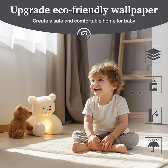 Dimoon 17.7''x236'' Peel and Stick Wallpaper Grey Contact Paper for New Environmentally Friendly Materials Thickening Upgrade Embossed Renter Friendly Gray Wall Paper Modern Vinyl Countertop Bedroom