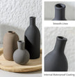 Ceramic Vase Set of 3, Rustic Farmhouse Vases Home Decor Pottery Pampas Vase Decoration Modern Neutral Flowers Vases for Room Decor, Entryway, Living Room, Table, Kitchen, Bedroom - Multicolor