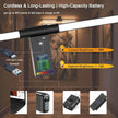 Picture Lights for Wall Battery Operated, Rechargeable Wireless Lights for Pictures on Wall with 3 Color Dimmable Remote for Painting Gallery Dartboard Poster Bedroom Frame Art Decor - Black 24 inch