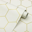 Geometric Peel and Stick Wallpaper Hexagon Peel and Stick Modern wallpaper17.3”×78.7” self-Adhesive Wallpapers Contact Paper Decorative Shelf Drawer Liner Roll Waterproof